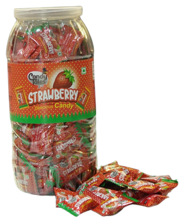 Strawberry candy jar