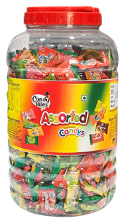 600 piece assorted candy jar